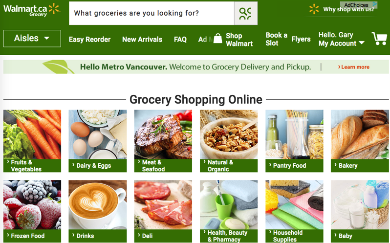 Walmart online grocery