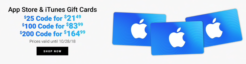 Itunes gift cards
