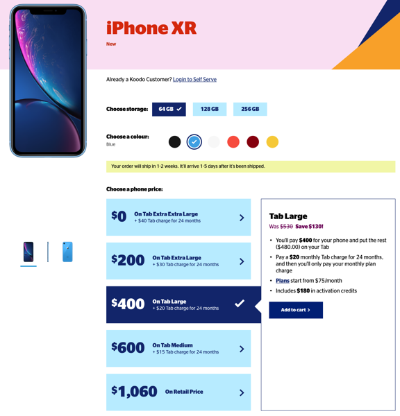 Koodo Mobile Iphone Xr Sale Up To 310 Off Apple S Latest Smartphone Iphone In Canada Blog