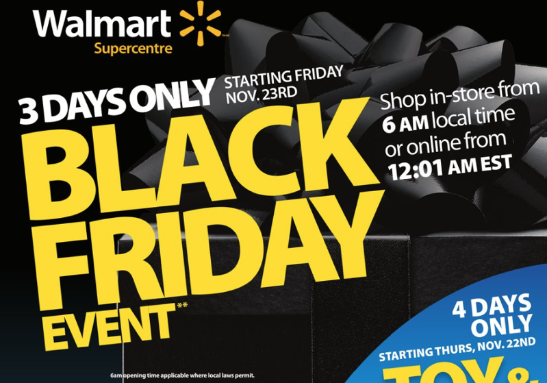 Walmart Black Friday 2018 Canada Deals Flyer Reveals What S On Sale List Iphone In Canada Blog