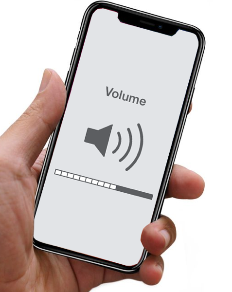 Apple volume indicator