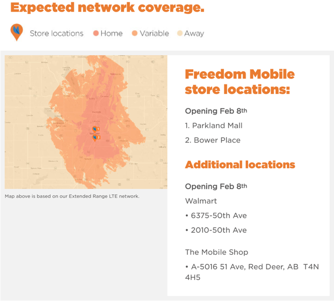 Freedom mobile red deer network coverage