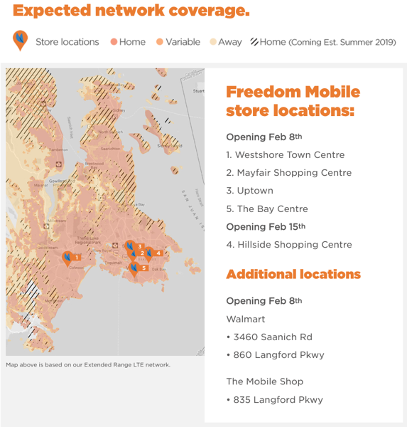 Freedom mobile victoria network coverage