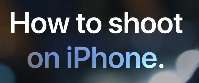 How to shoot on iphone tutorials