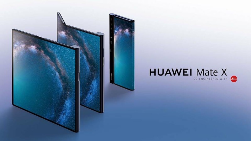 Huawei mate x foldable phone