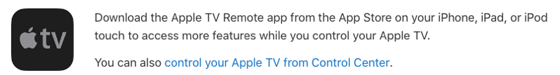 Apple tv remote app
