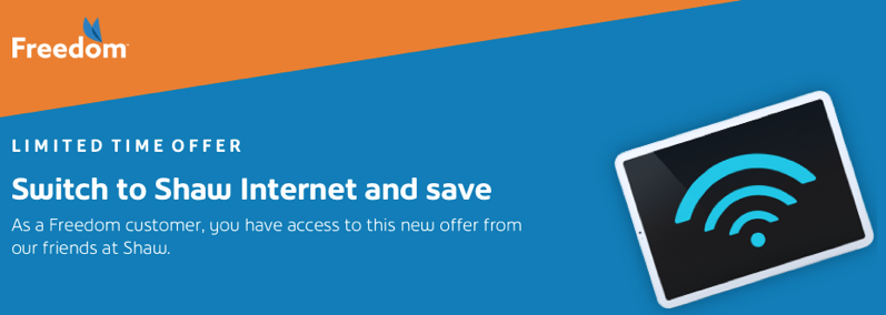 Shaw freedom internet 100 offer