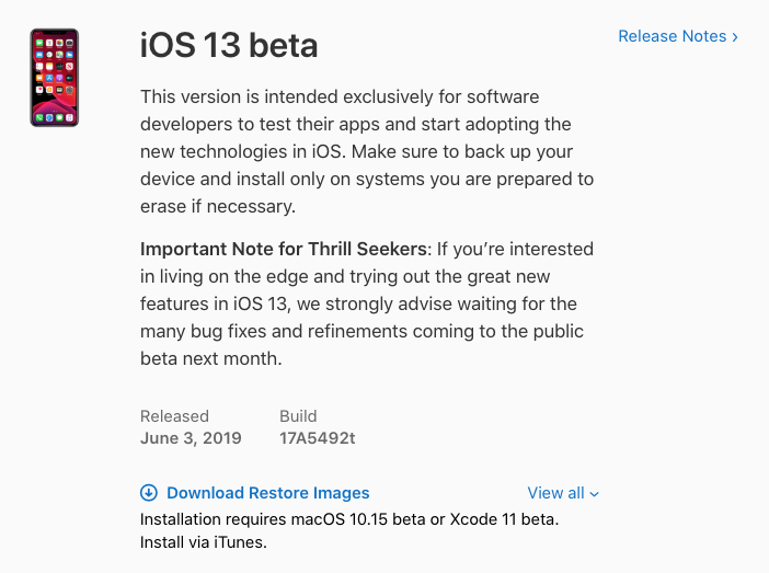Install ios 13 beta