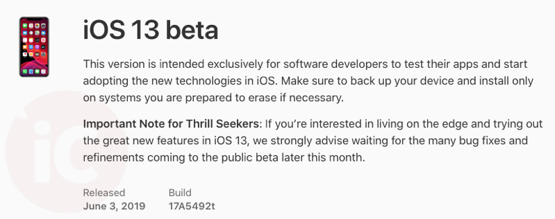 Ios 13 beta download