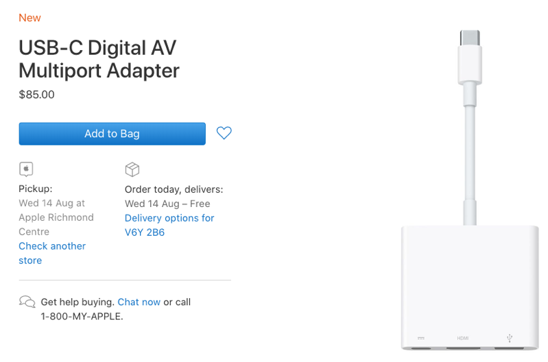 Apple usb c digital AV multiport adapter