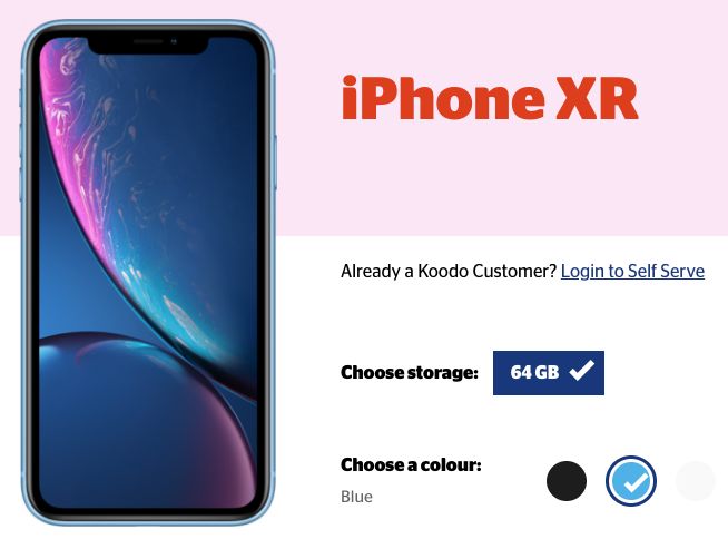 Iphone xr koodo deal
