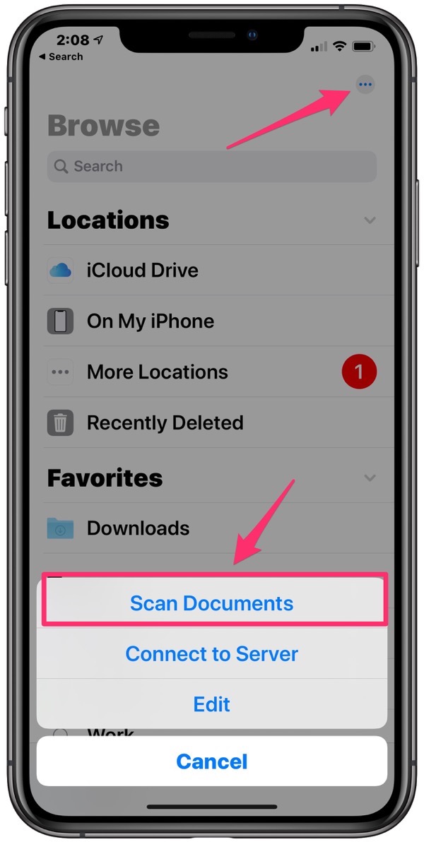 Files app ios 13 document scanner