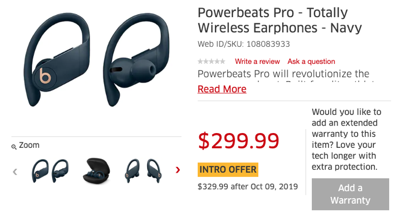 Powerbeats pro navy sale
