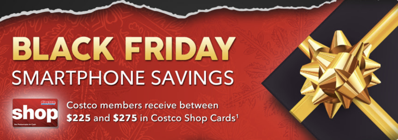 Costco 2019 Black Friday Deals on Cellphones: Bonus $225-$275 in Gift Cards | iPhone in Canada Blog