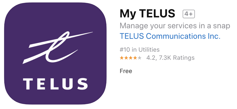 My telus iphone app