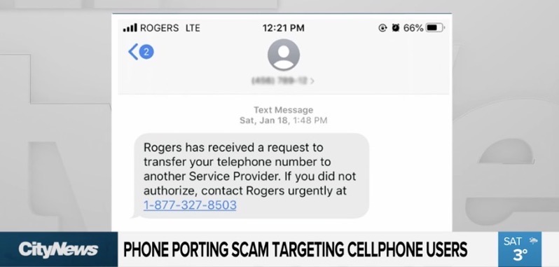 Rogers phone porting scam