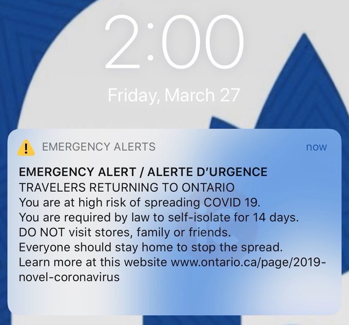 Covid 19 alert