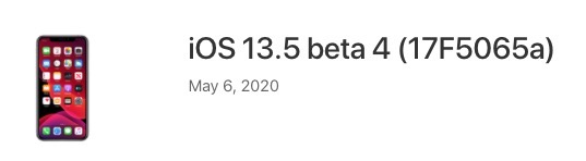 Ios 13 5 beta 4