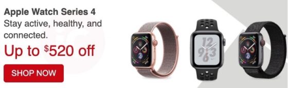 Apple Watch Series 4 on Sale, with Up to $520 in Savings on Various Models