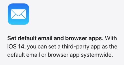 Set default email browser apps