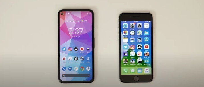 Pixel 4a vs iphone se