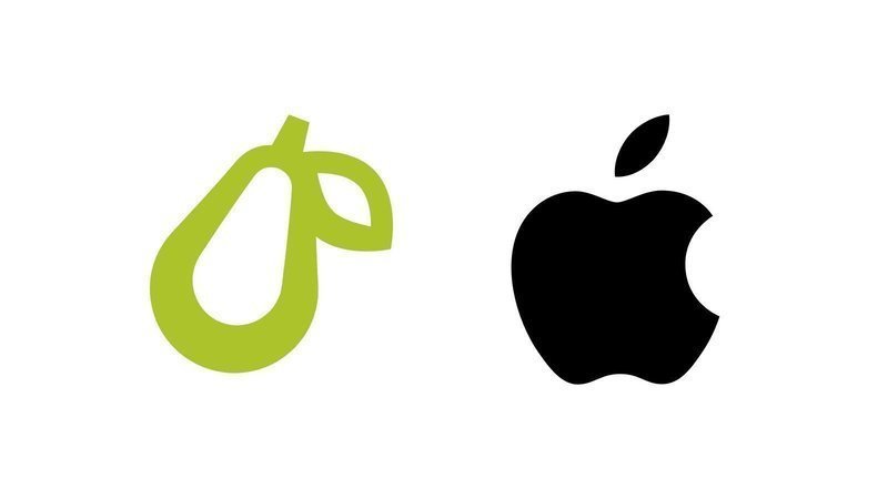 Comparacion entre logo de Prepear y Apple