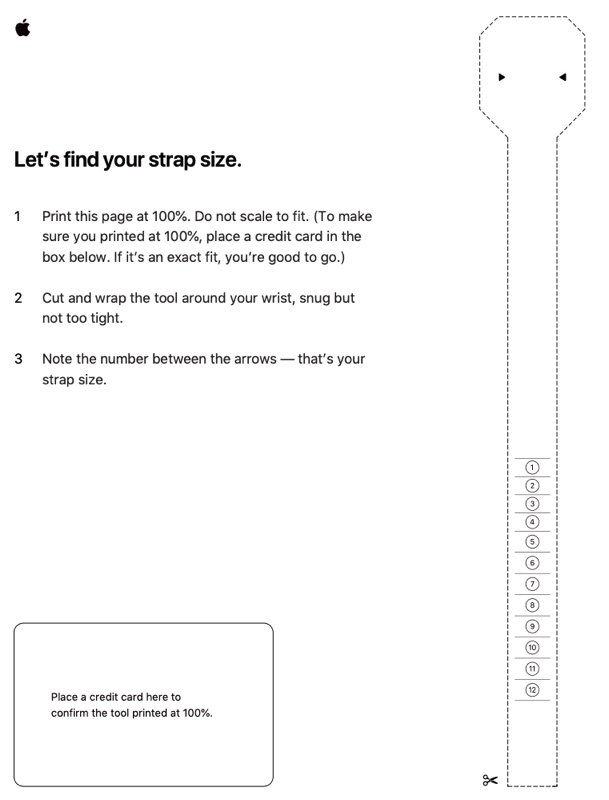 Apple Sizing Guide Find Your Strap Size for Apple Watch Solo Loop