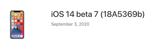 Ios 14 beta 7
