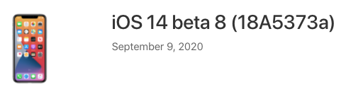 Ios 14 beta 8