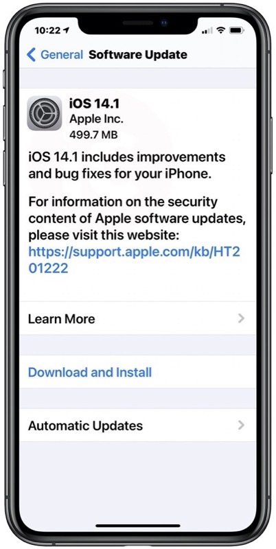 iOS 14.1 Download and iPadOS 14.1 Released | iPhone in Canada Blog