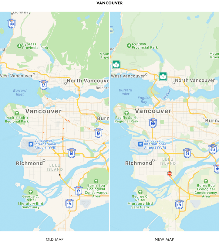 Vancouver apple maps