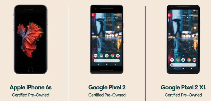 Public mobile certified pre owned phones
