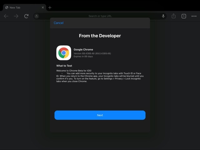 Chrome lock Touch Face ID