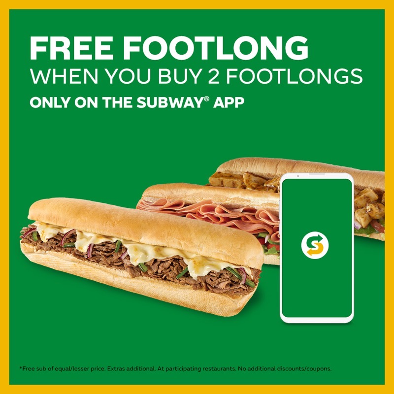Subway Free Footlong Promotion