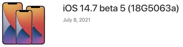 Ios 14 7 beta 5 download
