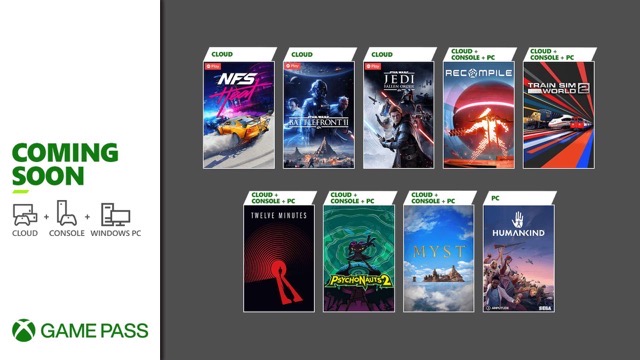 Xbox game pass august