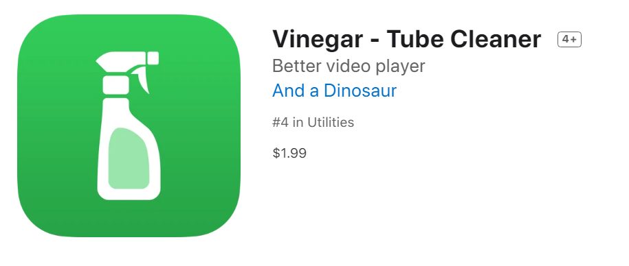 vinegar youtube safari extension
