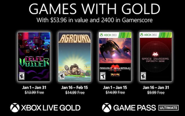 Xbox gold january 2022