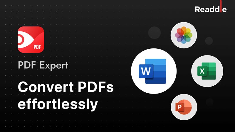 PDF expert convert