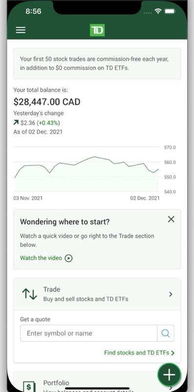 TD Bank Group Investing simplified TD launches new mobile app T