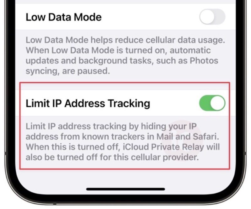 Limit ip address tracking icloud