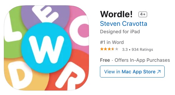 ‘Wordle!’ App from 2017 Gets 200,000 Downloads in 7 Days, Donates