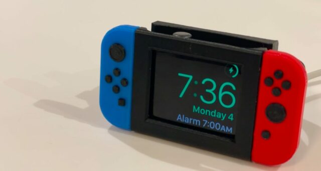 L’utente Reddit ha creato un dock di ricarica per un Apple Watch ispirato a Nintendo Switch