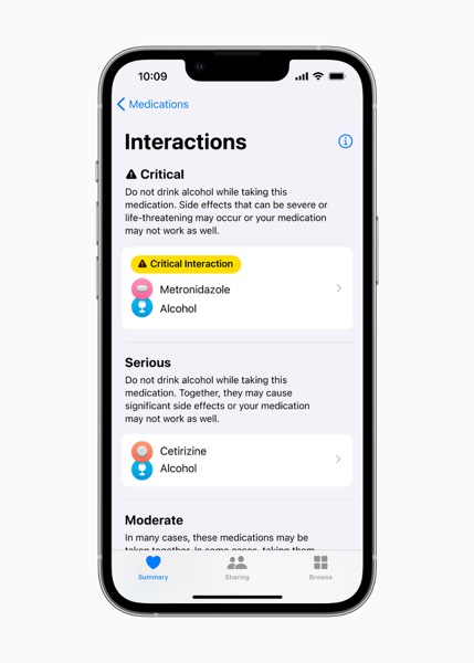Apple WWDC22 iPhone13Pro Medications interactions 220606 inline jpg large 2x