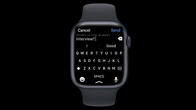Apple watch quicktype
