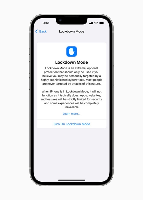 Apple Lockdown Mode update 2022 hero inline jpg large