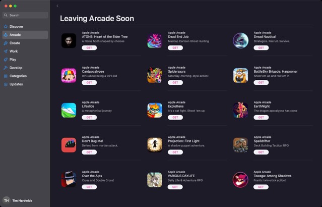 Apple arcade games leaving soon