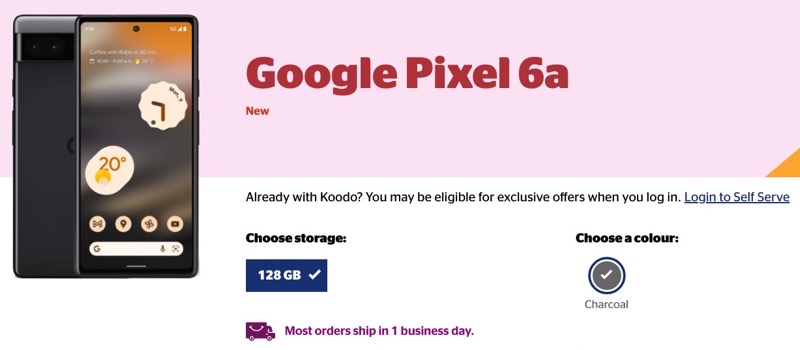 google pixel 6a koodo