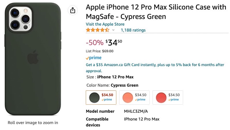 iphone 12 pro max case sale amazon