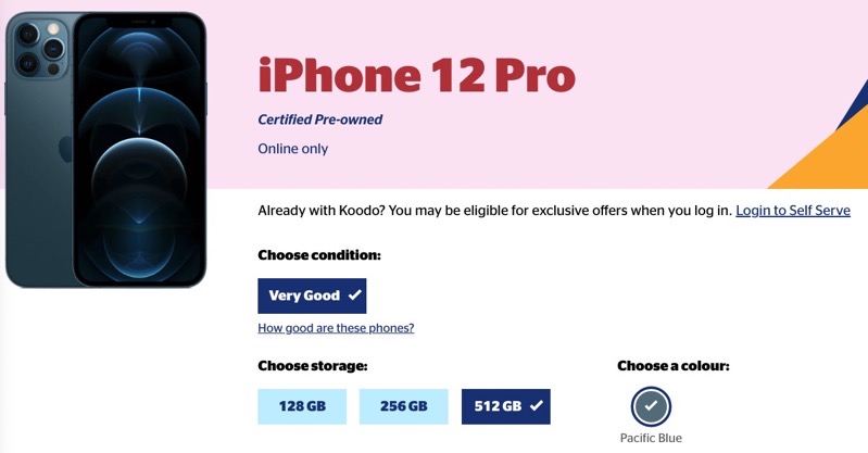 iphone 12 pro pre-owned koodo